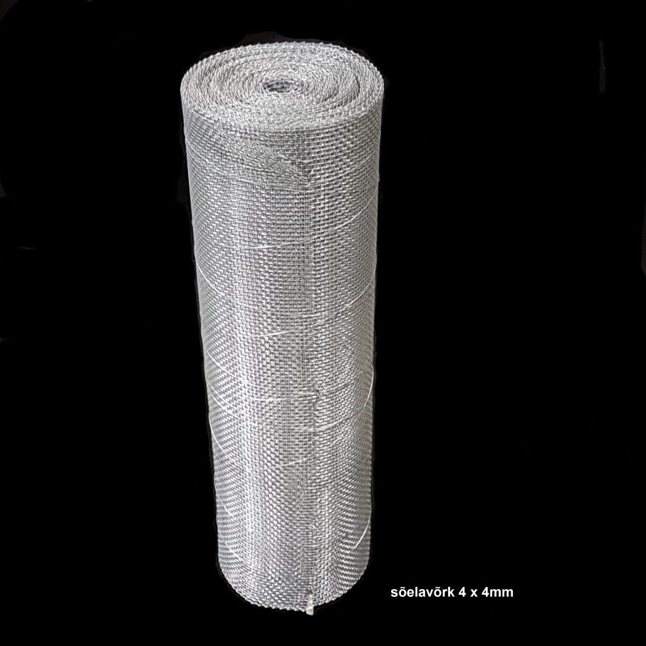 Тканая металлическая сетка, оцинкованная 4 x4 mm